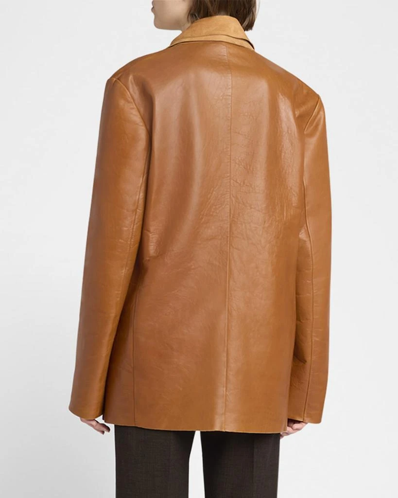 The Row Lysandre Leather Jacket 3