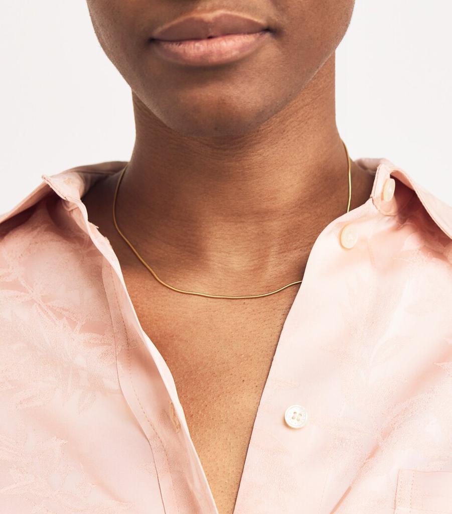 Azlee Yellow Gold Cascade Chain Necklace