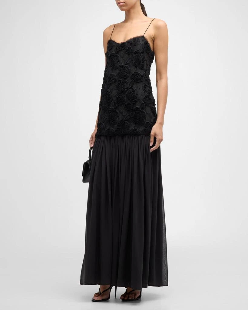 Alexis Natalina Floral Applique Embroidered Maxi Dress 3