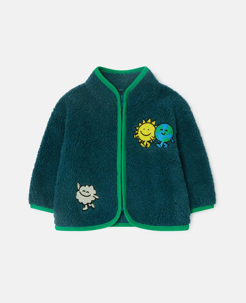 Stella McCartney Stella McCartney - Earth Friends Graphic Fleece, Azure blue, Size: 36m