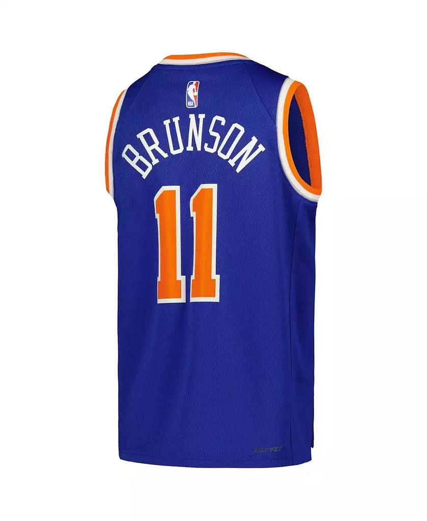 NIKE Big Boys Jalen Brunson Blue New York Knicks Swingman Jersey - Icon Edition 2