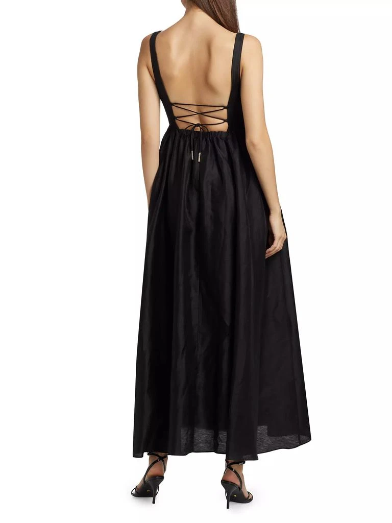 navy blue dress for baby girl Acler Sandgate Sleeveless A-Line Midi Dress In Black - 29% Off