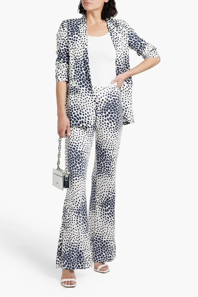 Diane von Furstenberg Quentin printed crepe blazer 2