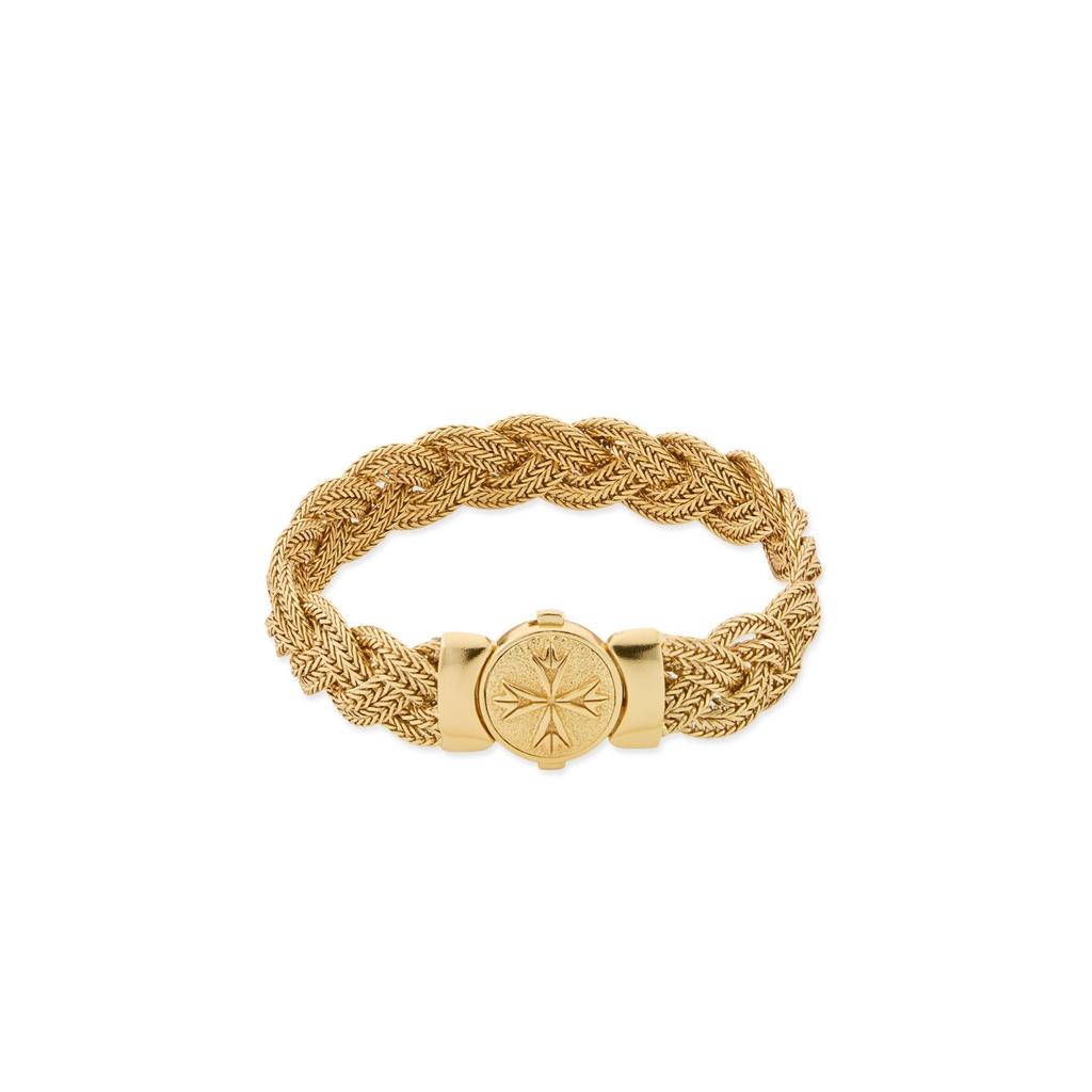 Emanuele Bicocchi Emanuele Bicocchi Large Diamond-Cut Flat Braided Bracelet