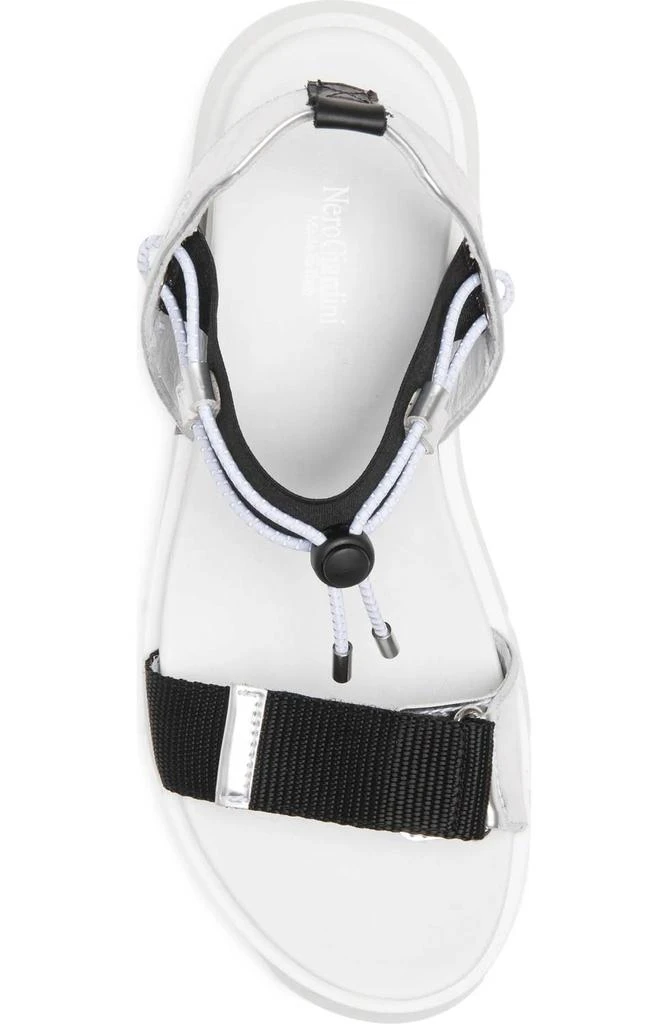 NeroGiardini Women's T.mikebis Sandal In Black/silver 4