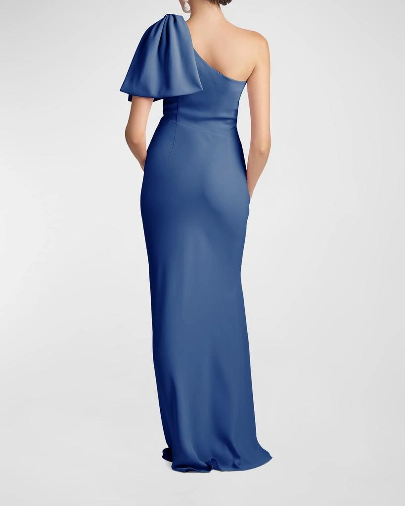 Sachin & Babi Aubrey Bias-Cut Satin Crepe Gown 3