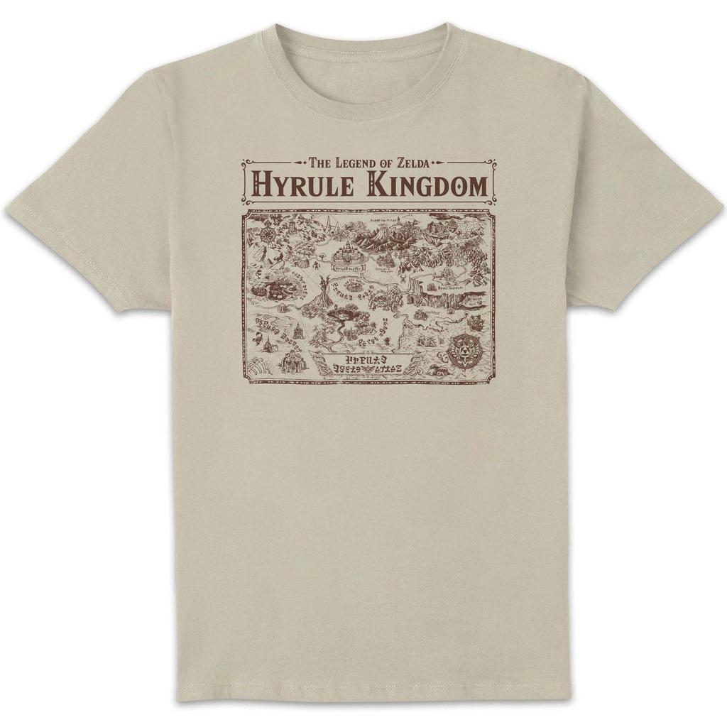 Nintendo The Legend of Zelda Map Of Hyrule Unisex T-Shirt - Cream