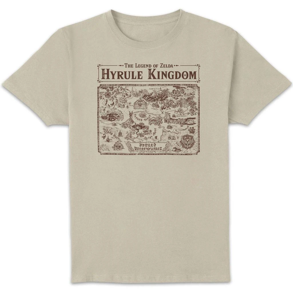 Nintendo The Legend of Zelda Map Of Hyrule Unisex T-Shirt - Cream 1