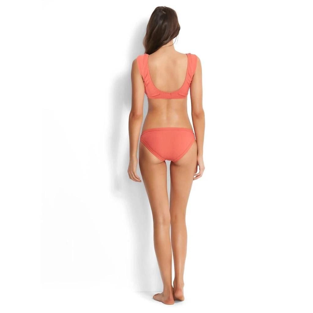 Seafolly Seafolly - Inka Rib Wrap Front Bikini Top 3