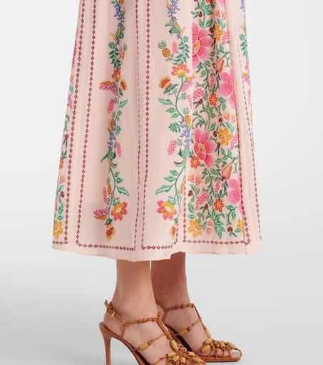 Farm Rio Floral cotton-blend maxi dress 5