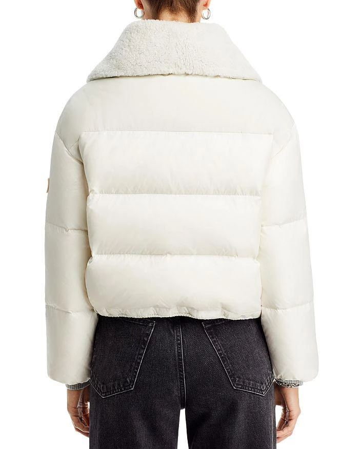 Yves Salomon Shearling Collar Down Puffer Jacket 4