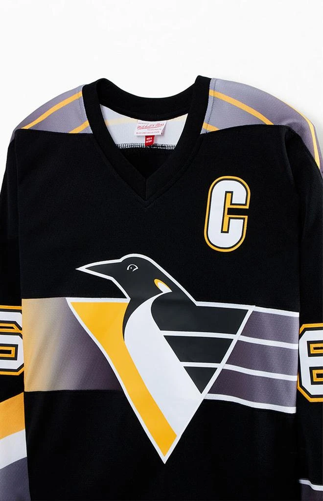 Mitchell & Ness Blue Line Mario Lemieux Pittsburgh Penguins 1996 Jersey 3