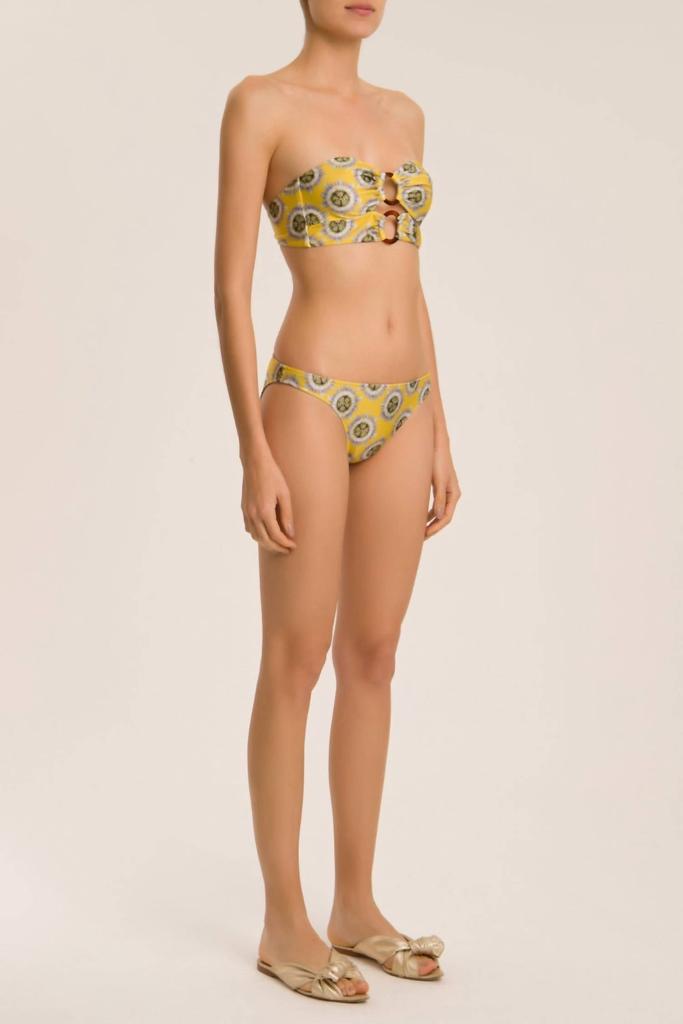 Adriana Degreas Exotic Passion Strapless Bikini In Yellow