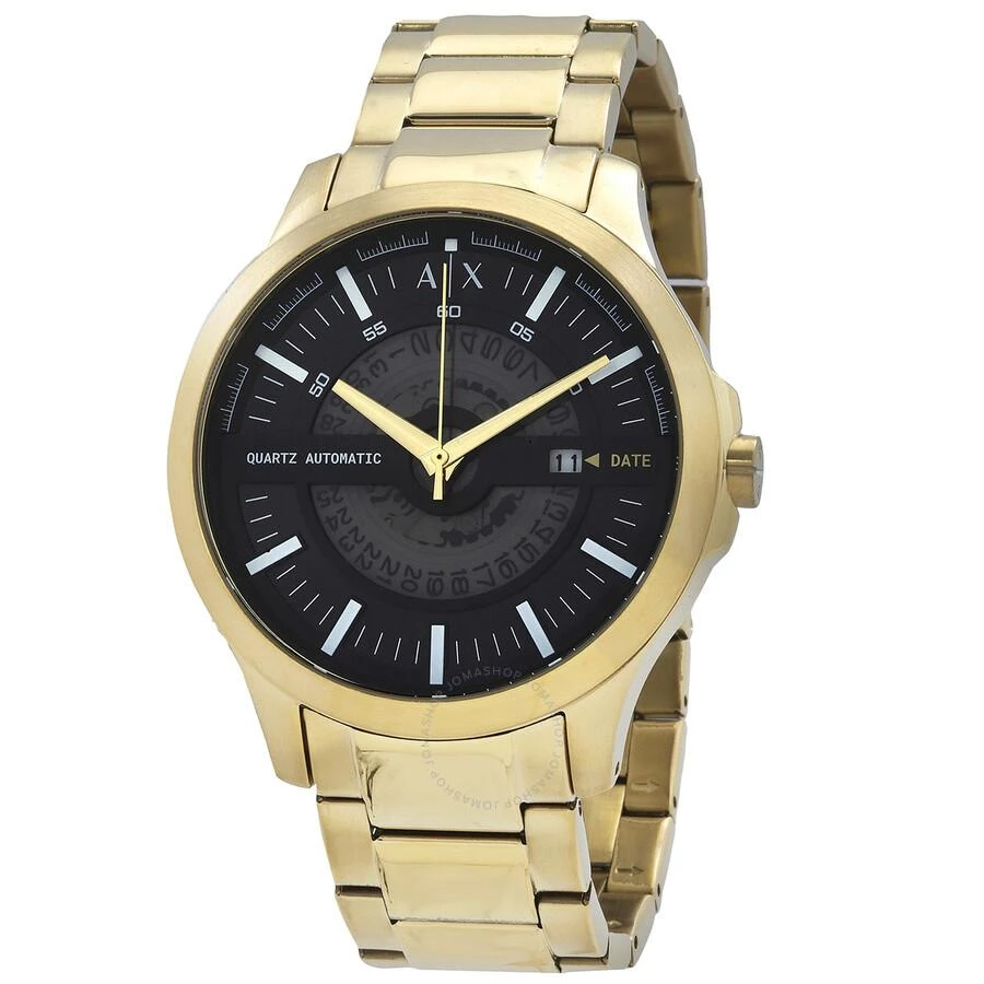 Shop Hampton Quartz Black Dial Men's Watch AX2443 on Sale at