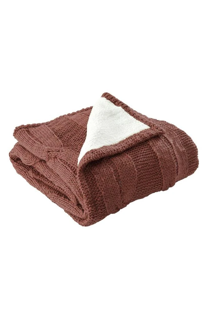 Modern Threads Cable Knit Throw Blanket 1
