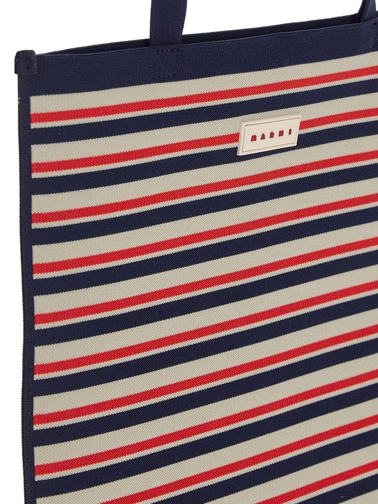 Marni Jacquard Stripe Flat Tote 4