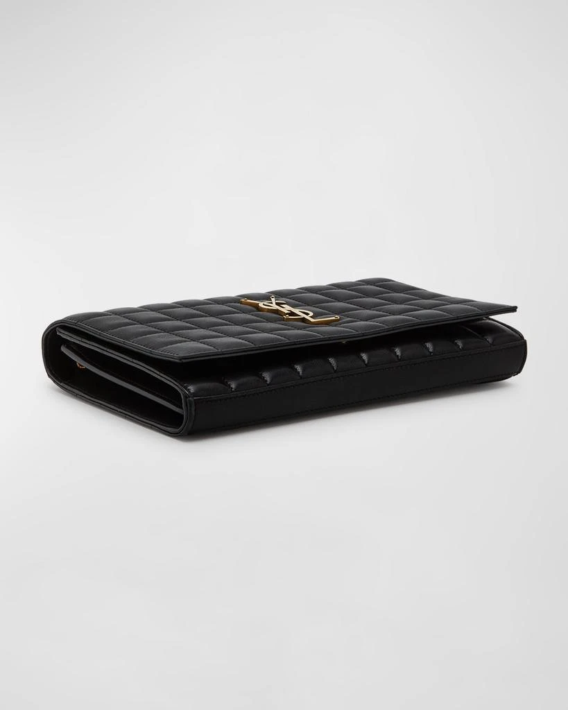 Yves Saint Laurent Cassandre YSL Wallet on Chain in Quilted Smooth Leather 7