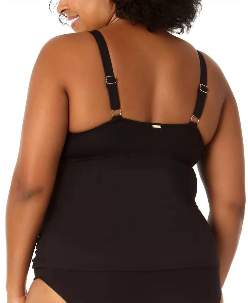 Anne Cole Anne Cole - SURPLICE NECK RUSHED TANKINI TOP