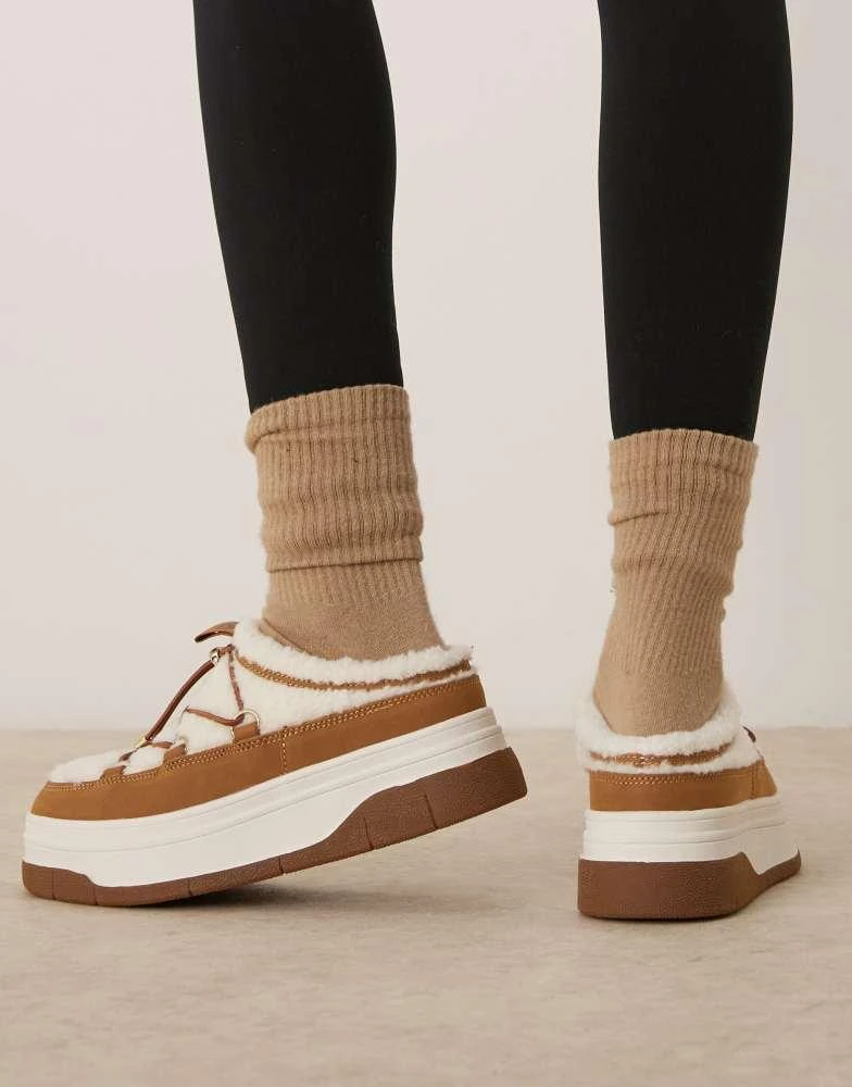 Pajar Pajar asos exclusive Jules shoes in chestnut tan 4