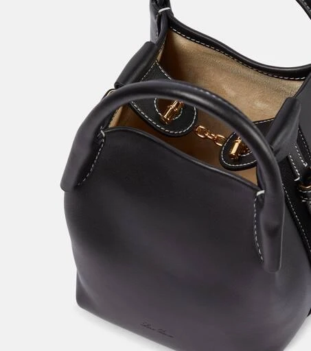 Loro Piana Bale Small leather bucket bag 3