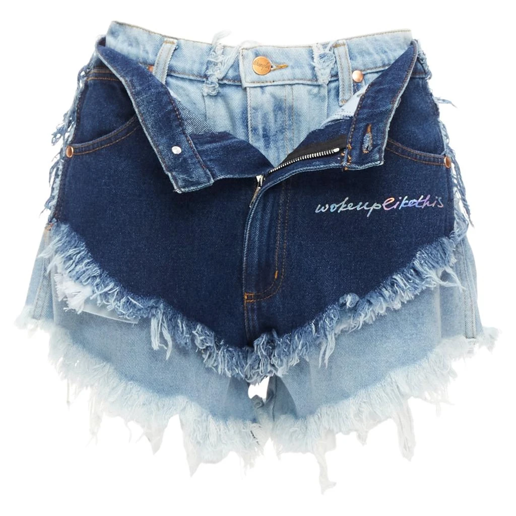 Natasha Zinko deconstructed double denim shorts 3
