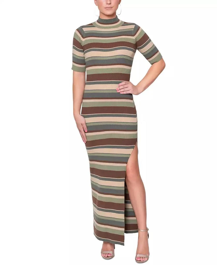 RACHEL Rachel Roy Women's Esme Striped Sweater-Knit Dress 1