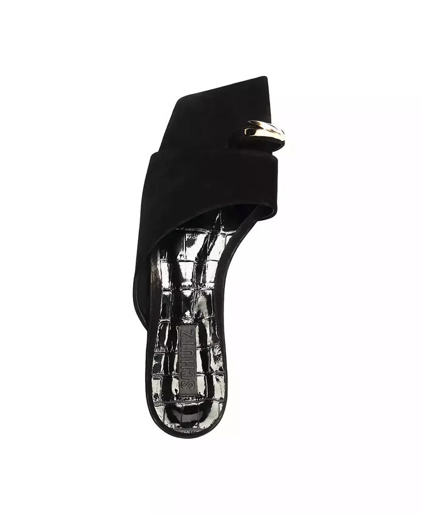 Schutz Women's Jodie Slip On Flat Sandals 4