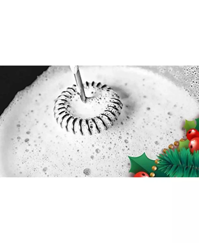 Zulay Kitchen Milk Frother With Stand (Christmas Edition) 6