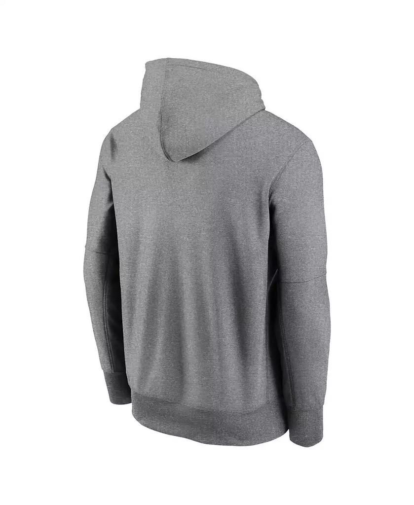 NIKE Men's Heather Gray Miami Dolphins Icon Performance Pullover Hoodie