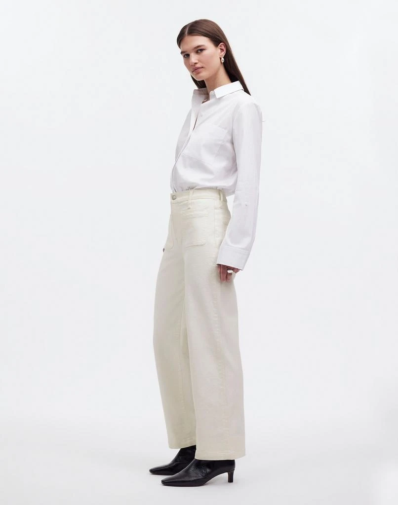 Madewell The Tall Emmett Wide-Leg Full Length Jean: Patch Pocket Edition 3