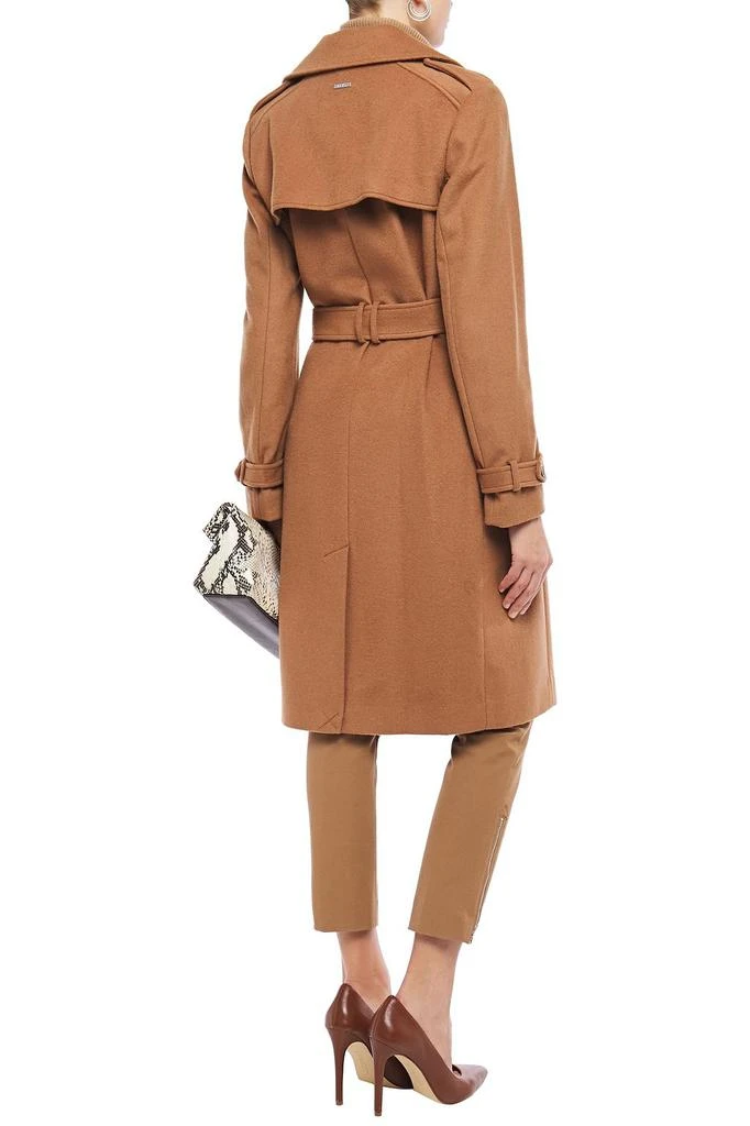 DKNY Belted wool-blend felt coat 3