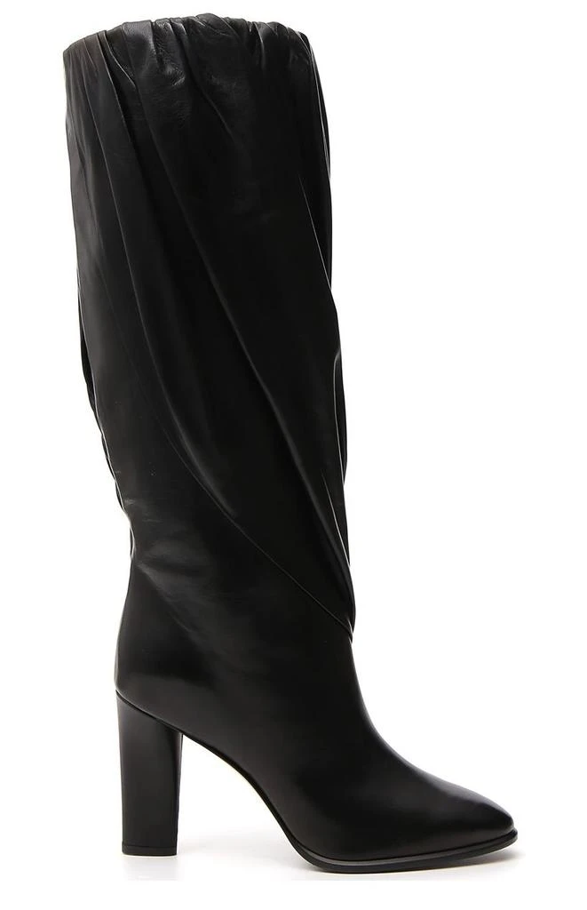 Givenchy Givenchy Pleated Chunky Heel Boots 1