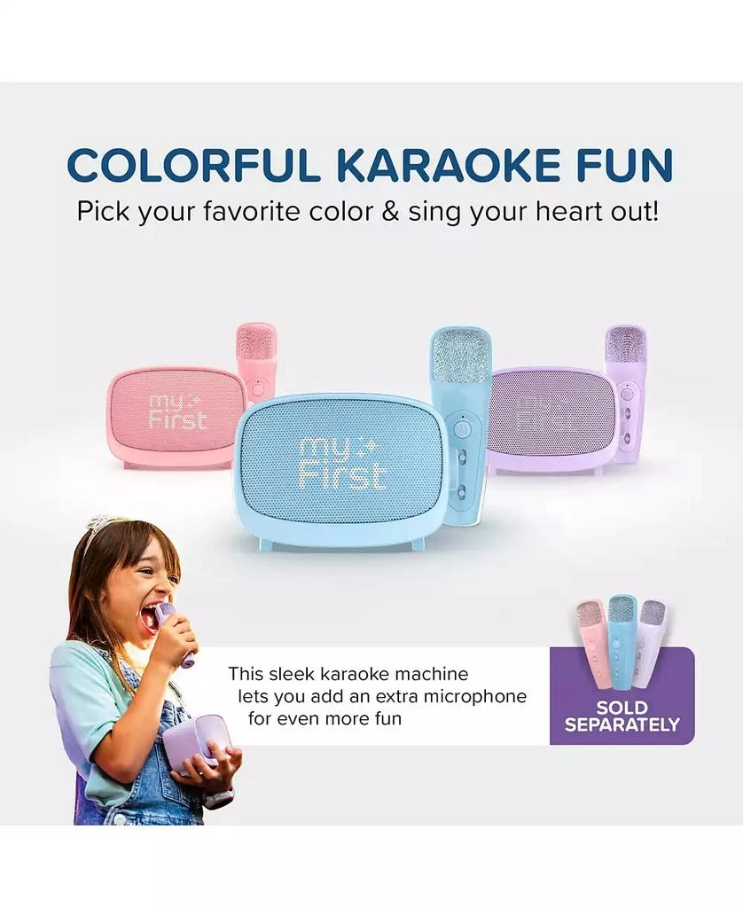 Voice Box Child Machine myFirst Voice 2 Kids Karaoke Machine with Wireless Microphone ...