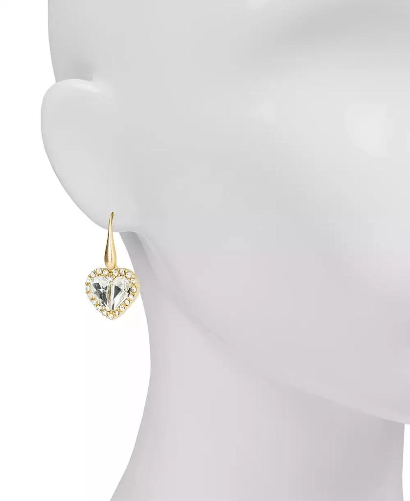 Patricia Nash Lovely Sparkle Collection Pave Heart Drop Earrings 2