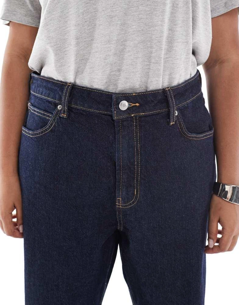 ASOS ASOS DESIGN Curve comfort stretch straight leg jeans in rinse 4