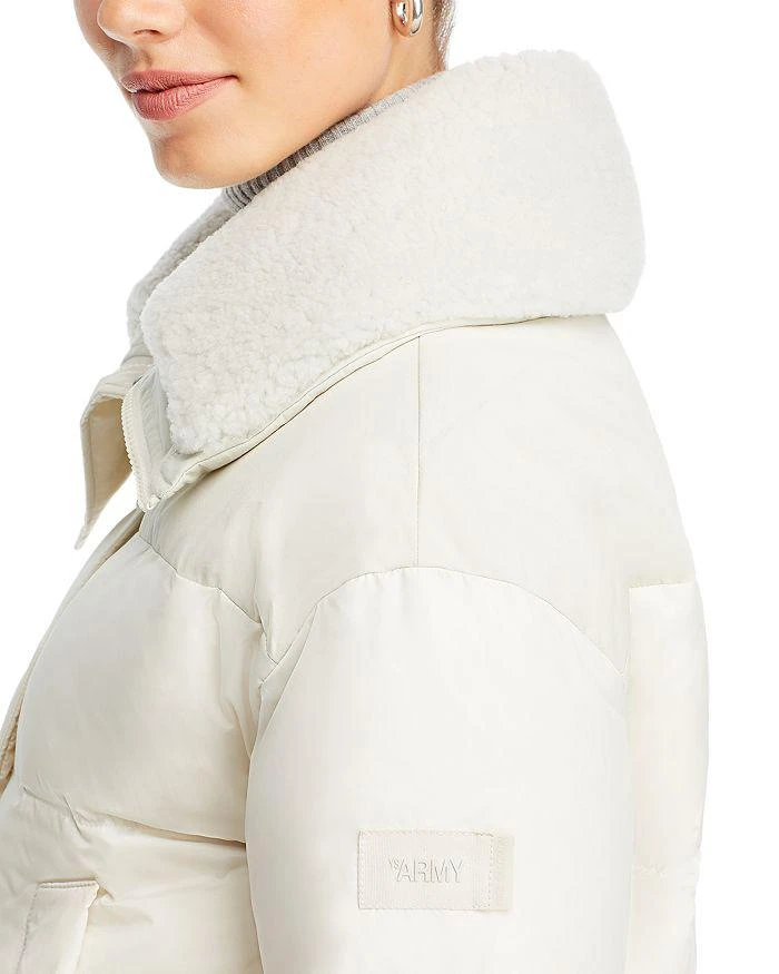 Yves Salomon Shearling Collar Down Puffer Jacket 7