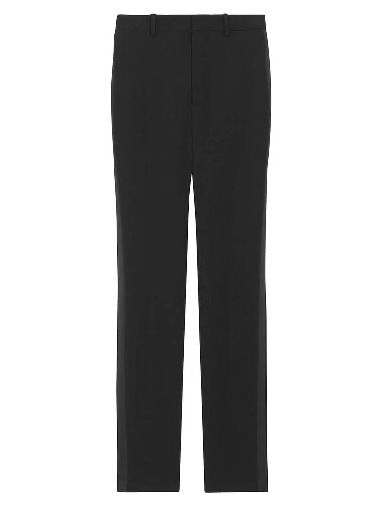 Yves Saint Laurent Highwaisted Tuxedo Pants In Grain De Poudre 1