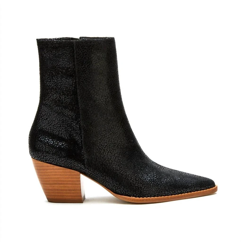 Matisse Women's Caty Ankle Bootie In Black Mini Leopard 2