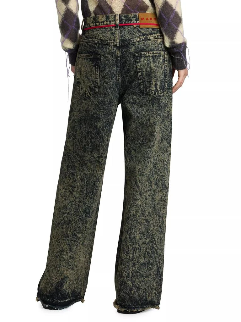 Marni Acid Wash Wide-Leg Jeans 5