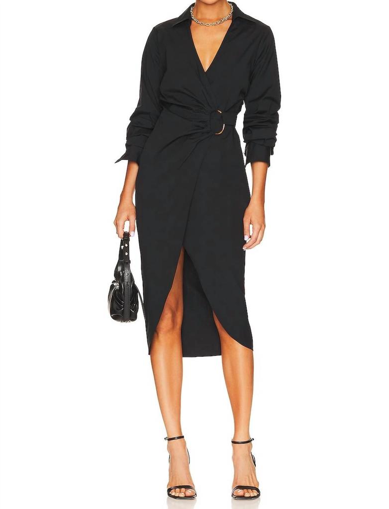 VERONICA BEARD Veronica Beard - Afton Belted Wrap Midi Dress
