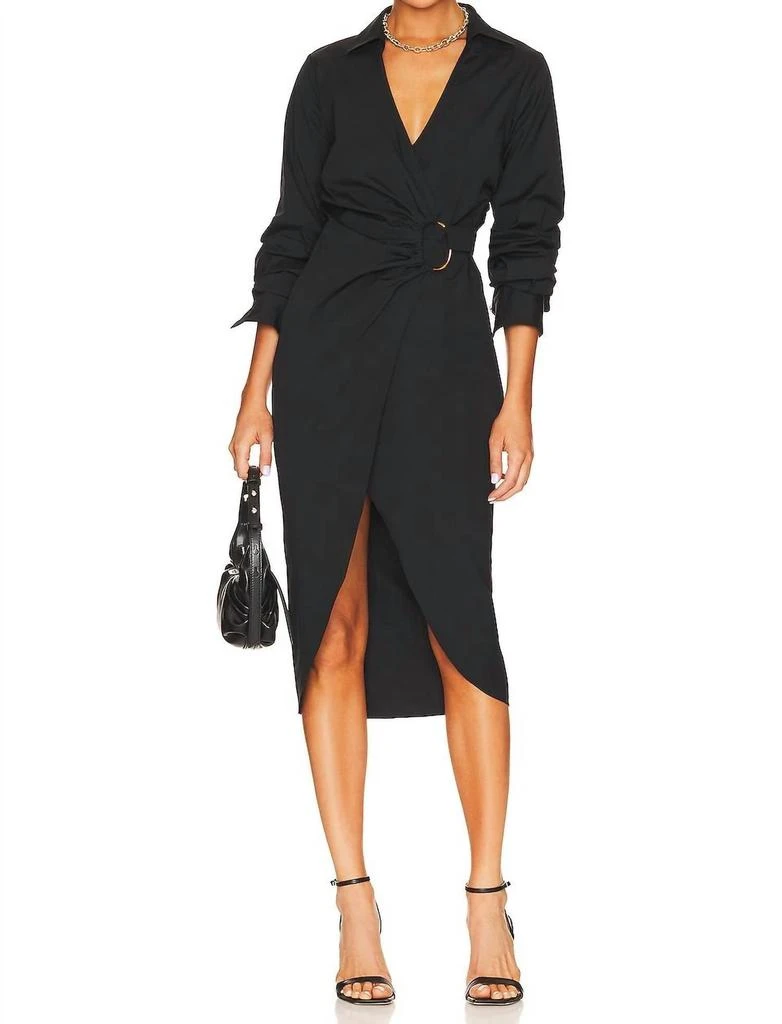 VERONICA BEARD Veronica Beard - Afton Belted Wrap Midi Dress 1