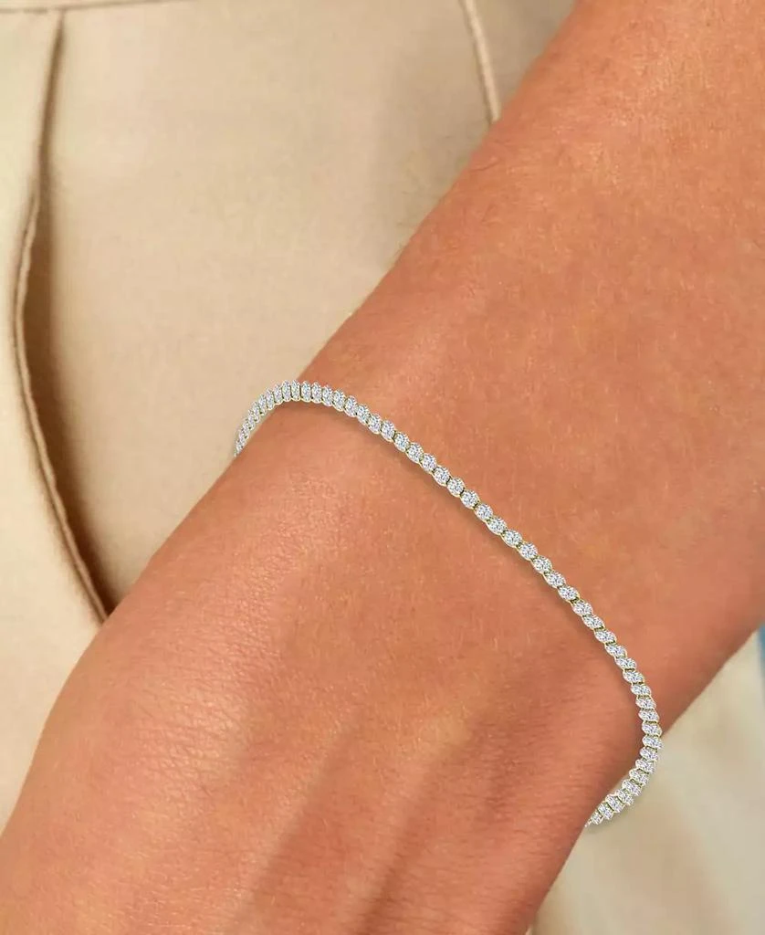Macy's Cubic Zirconia All-Around Tennis Bracelet in 10k Gold 2