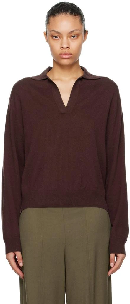 Arch4 Burgundy Oxford Cashmere Sweater 1