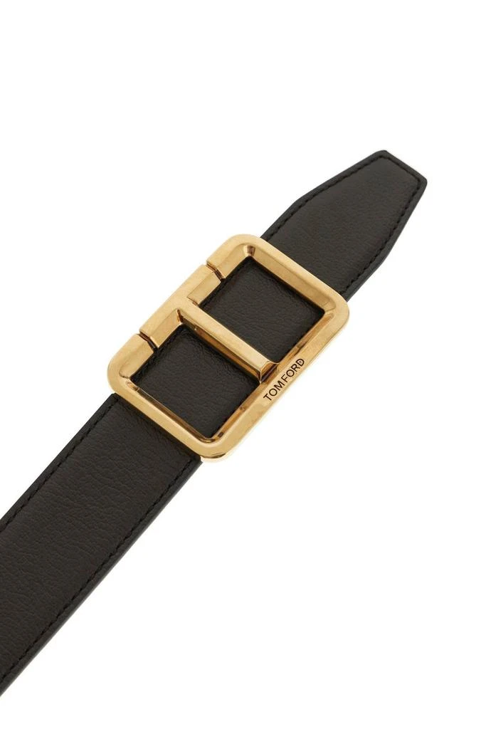 Tom Ford Tom Ford Logo Plaque Buckle Belt 3