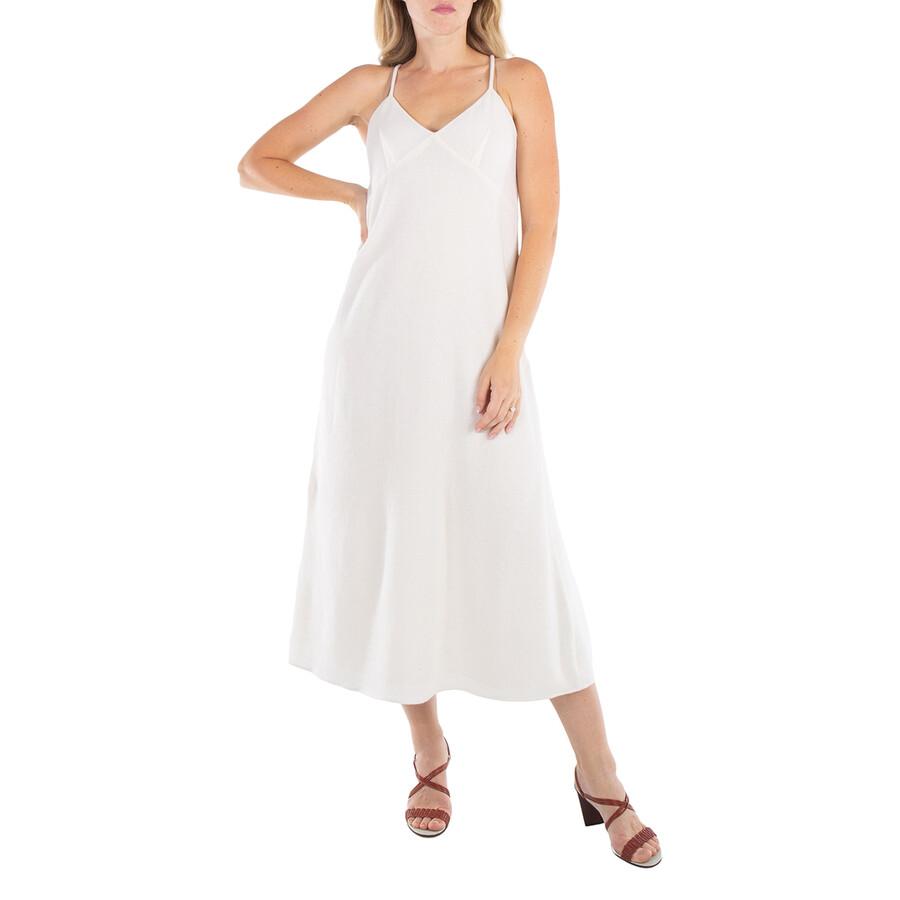 Chloé Ladies Eden White Virgin Wool-Blend Maxi Dress