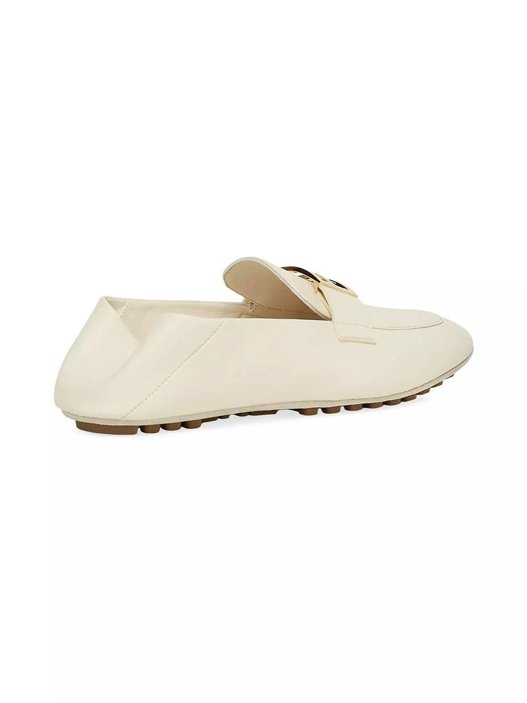 Fendi Driver-Sole Leather Loafers 3
