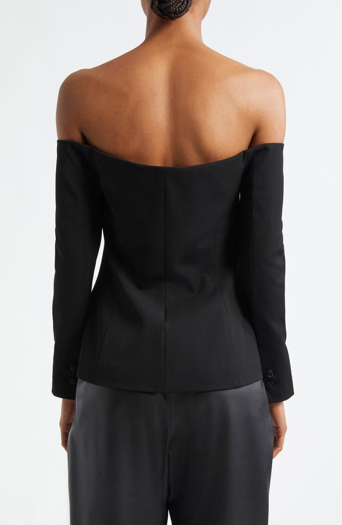 L'Agence Alice Off the Shoulder Blazer