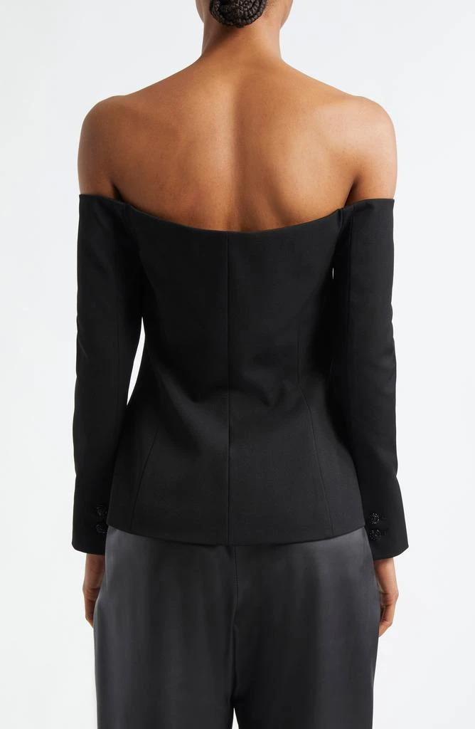 L'Agence Alice Off the Shoulder Blazer 2