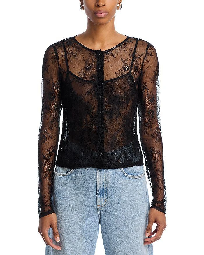 Wayf Penelope Lace Camisole & Cardigan Set 6