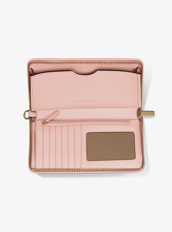 Michael Kors Jet Set Travel Large Striped Logo Jacquard Smartphone Wristlet